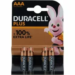 Duracell Alkalibatterie AAA LR03 Plus - 4 Stück